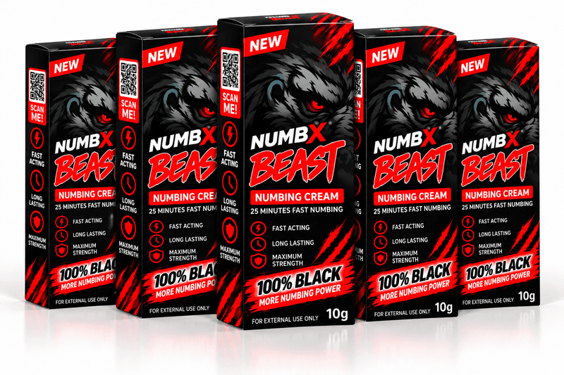 TKTX Black 100% Numbing Cream - 5 Pack + Free Repair Gel - Buy Online UK | TKTXOrigional.co.uk