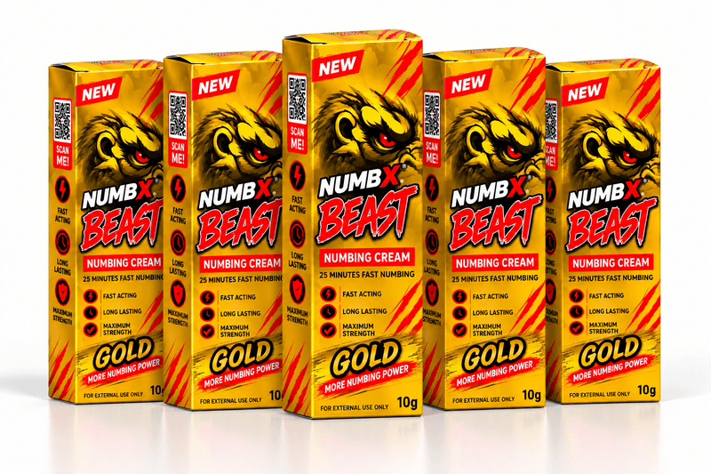 TKTX Gold 80% Numbing Cream - 5 Pack + Free Repair Gel - Buy Online UK | TKTXOrigional.co.uk
